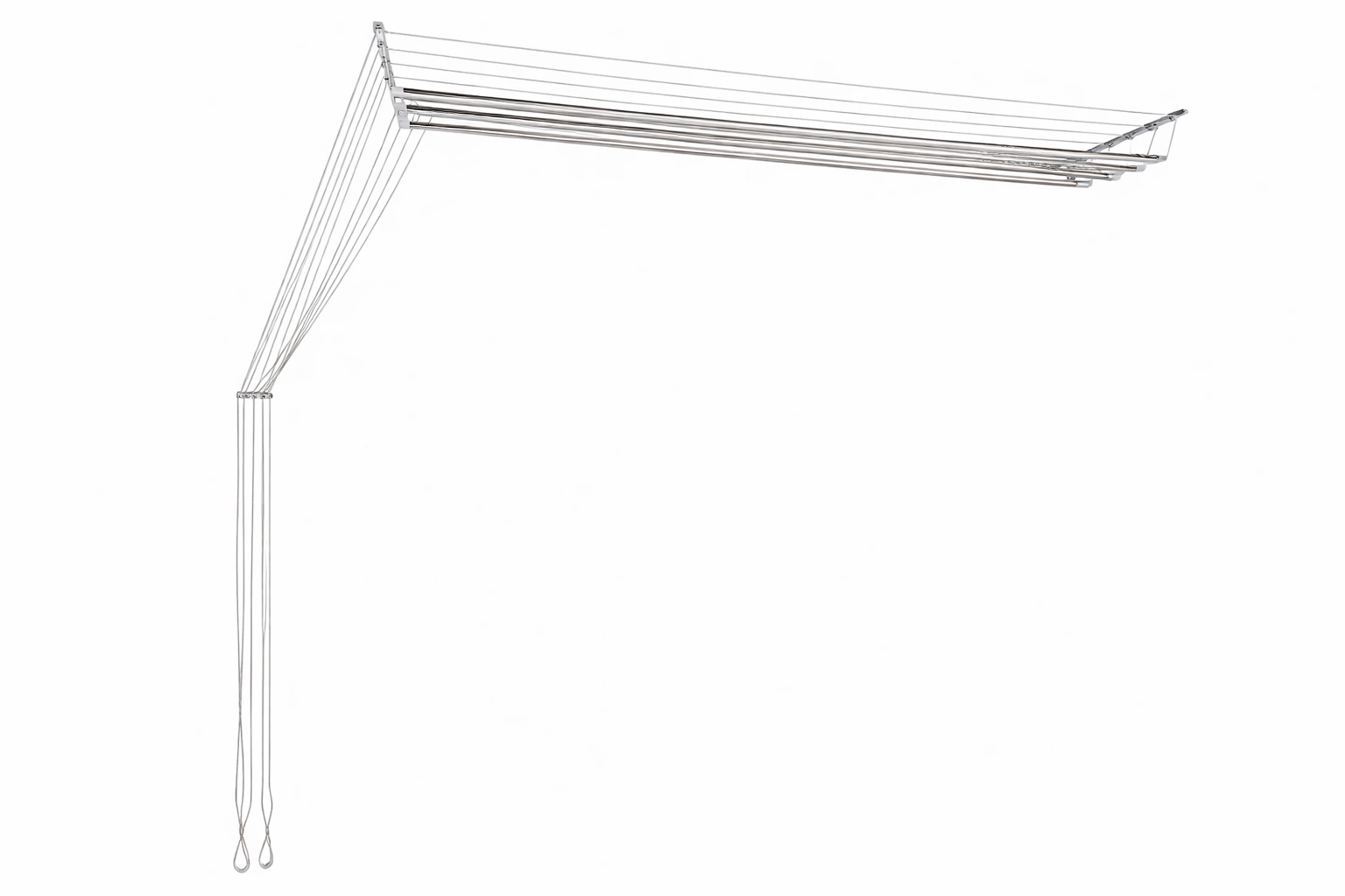 Ceiling cloth dryer with pulley system